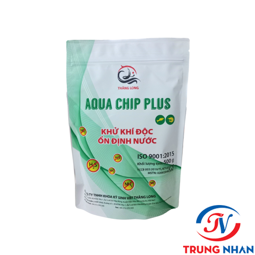 AQUA CHIP PLUS KHỬ KHÍ ĐỘC - ỔN ĐỊNH NƯỚC GÓI 500GR