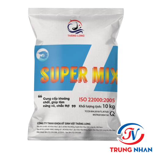 KHOÁNG SUPER MIX NÂNG KIỀM - CUNG CẤP KHOÁNG CHẤT GIÚP TÔM NHANH CỨNG VỎ CHẮC THỊT 10 KG