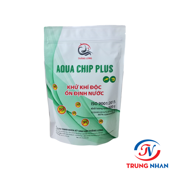 AQUA CHIP PLUS KHỬ KHÍ ĐỘC - ỔN ĐỊNH NƯỚC GÓI 500GR