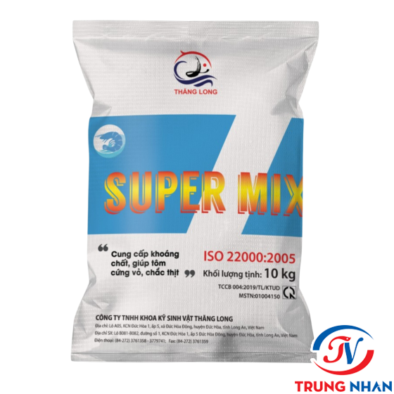 KHOÁNG SUPER MIX NÂNG KIỀM - CUNG CẤP KHOÁNG CHẤT GIÚP TÔM NHANH CỨNG VỎ CHẮC THỊT 10 KG